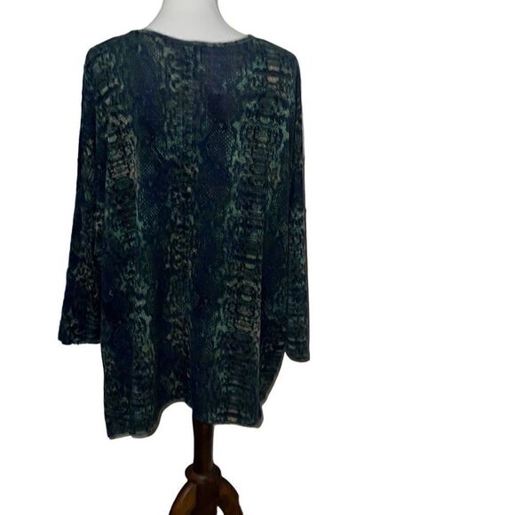 Clara Sun Woo Dolman Sleeve Batwing Tunic Top Oversized Boxy Casual Sz M Medium - Picture 3 of 8